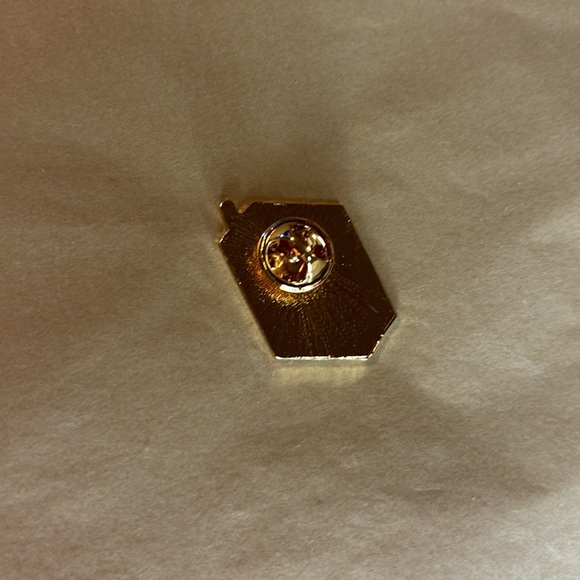 Tears of My Enemies Pink & Orange Juice Box with Straw Metal and Enamel Pin - Picture 2 of 2